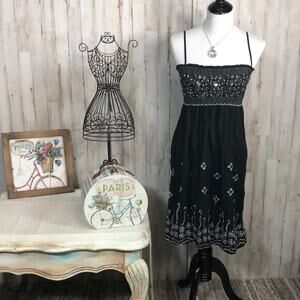 CYN Sundress Black with Silver Sequins! Fun cover up!